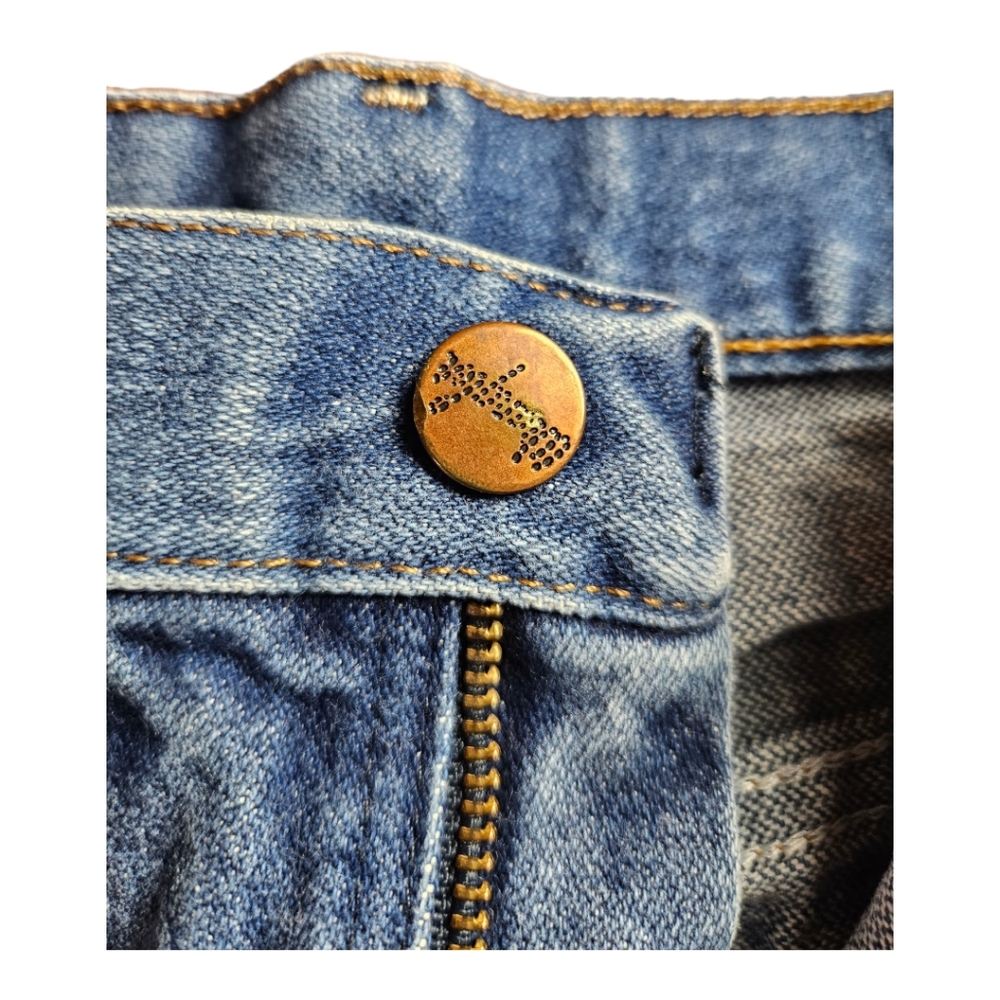 Uses WRANGLER 936 Mens VTG 90s Straight Leg Jeans Medium Wash Zip Fly, 32 x 30 - Picture 8 of 11